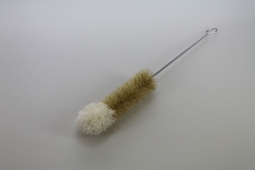 Flaschenbürste mit Wollkopf / Naturborste